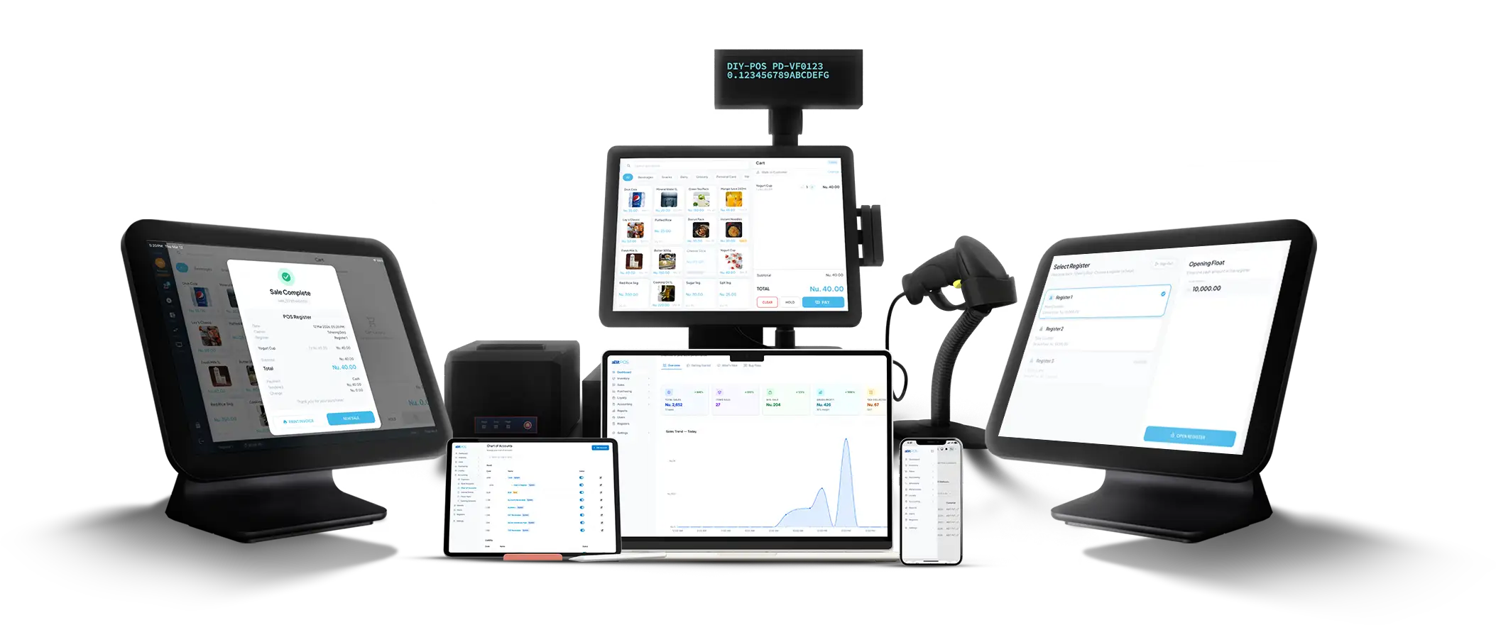 aBitPOS point-of-sale software interface showing checkout, inventory, and sales dashboard for retail businesses in Bhutan