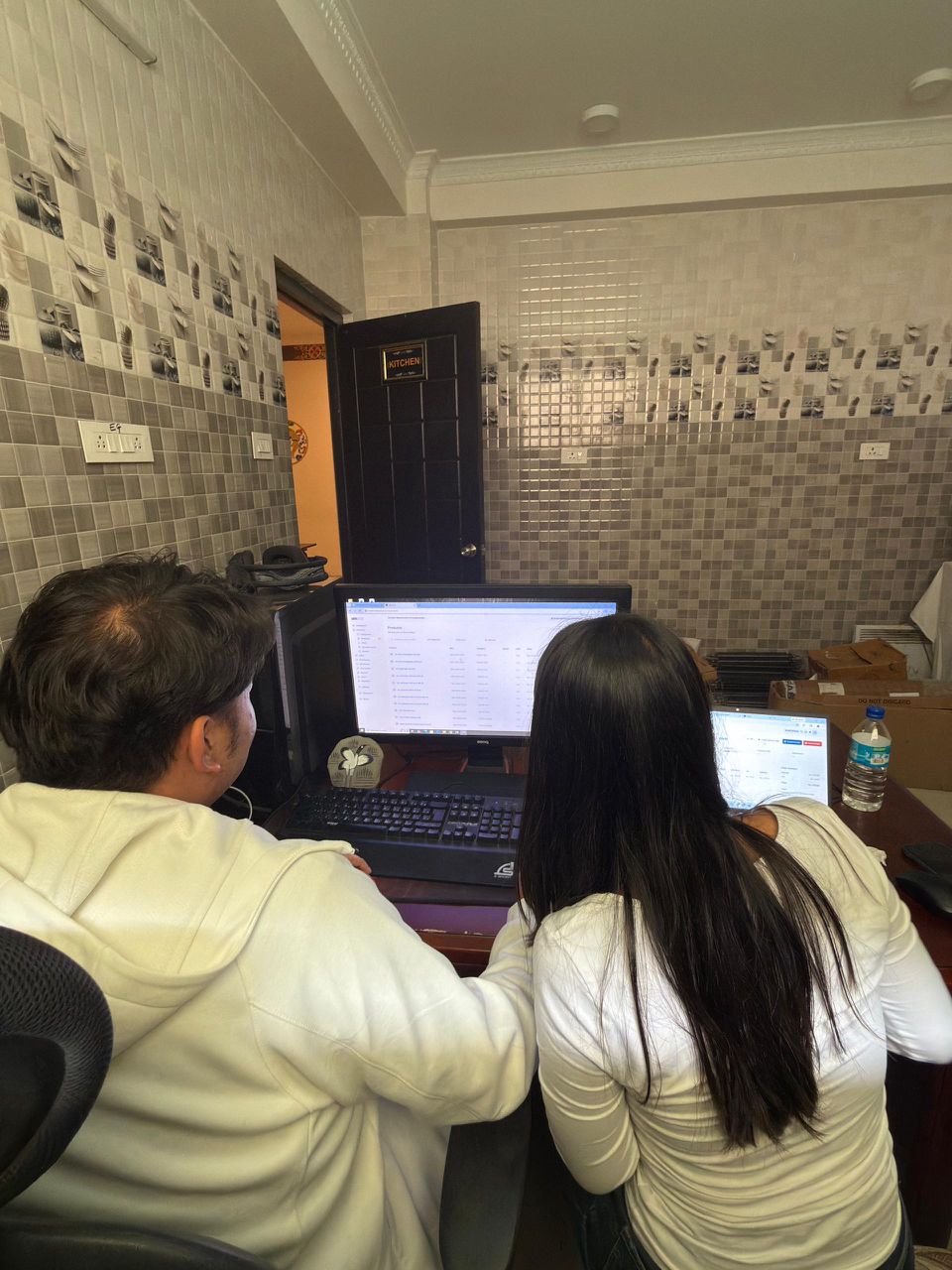 Norden Machineries team at the desktop counter running aBitPOS